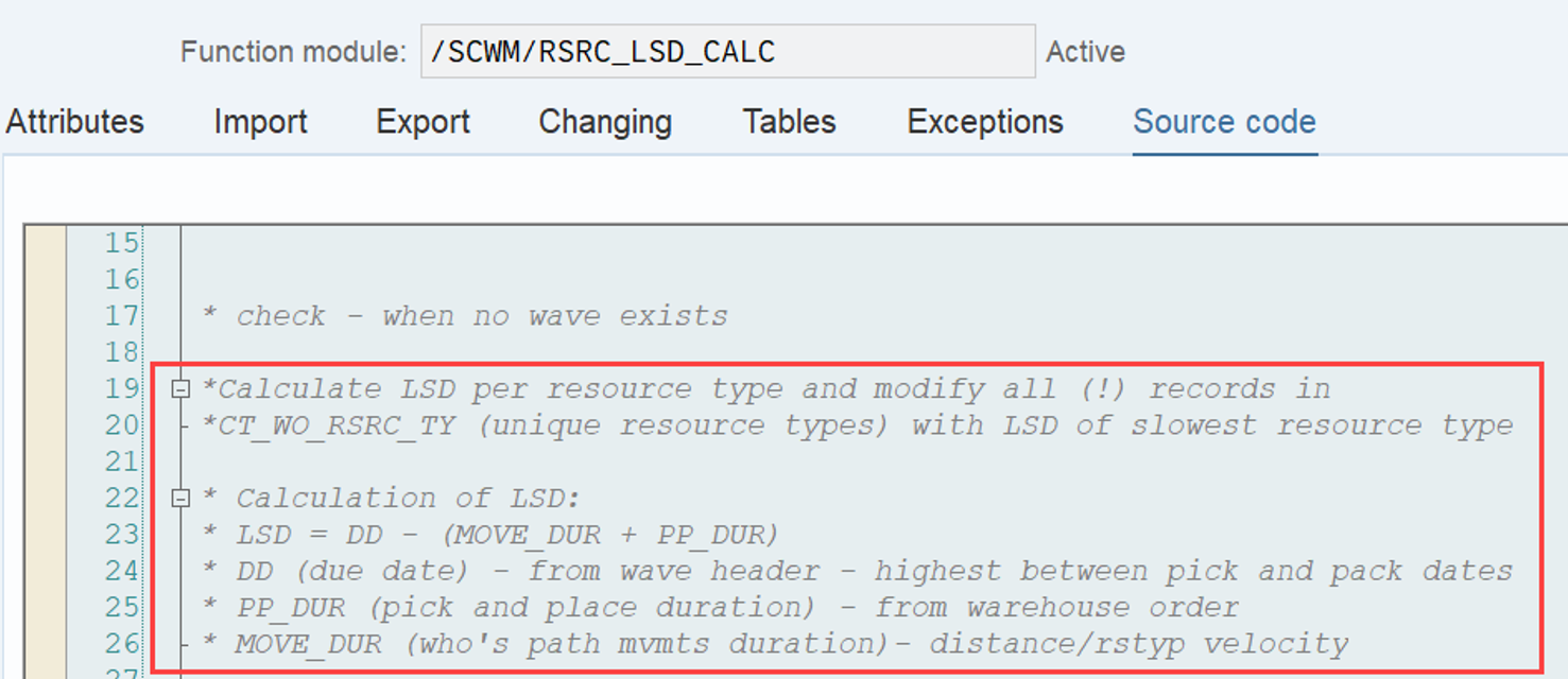 SAP EWM Latest Start Date LSD_08